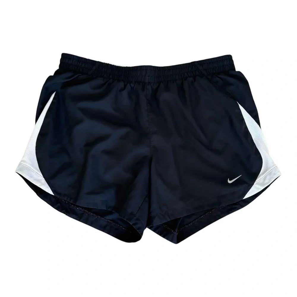 Nike Dri-FIT Tempo Running Shorts Black/White Size Medium - Picture 2 of 7